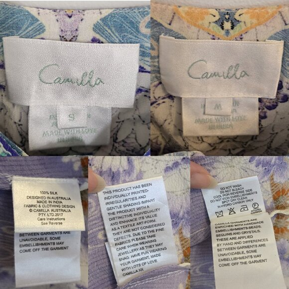 Camilla Girl In The Kimono Short Dress With Tie Front Small or Medium - Picture 3 of 13